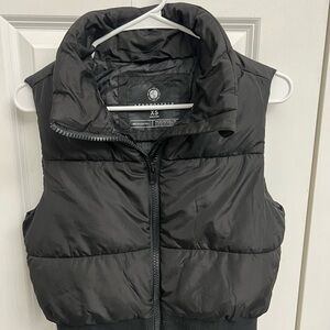 Aeropostale Black Puffer Vest